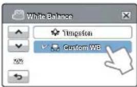 White Balance Tengsten Custom WB