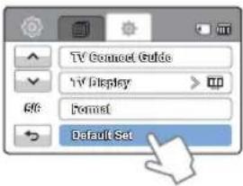 TV Connect Guide TV Display > 100 Format Default Set
