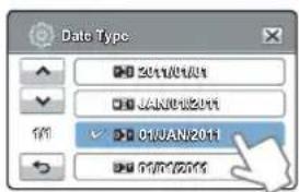 Date Type 2011/01/01 JAN-01/2011 01/JAN-2011 01/07/2011