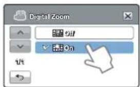 Digital Zoom Off On