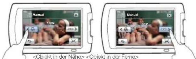 SAMSUNG HMX-H305UP - Manuell fokussieren während der Aufnahme - 1