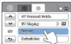 TV Connect Guide TV Display > ID 50 Format Default Set
