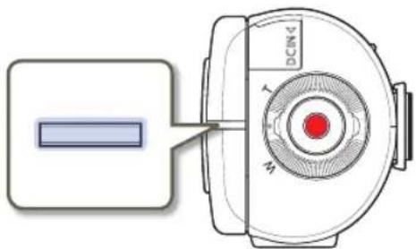 SAMSUNG HMX-Q130TP - Den Aufladestatus überprüfen - 1