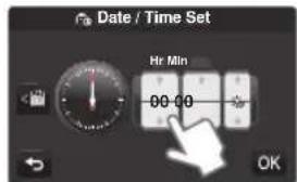 Date / Time Set Hr Min 00:00 OK