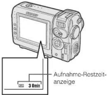 Aufnahme-Restzeit- anzeige 30min