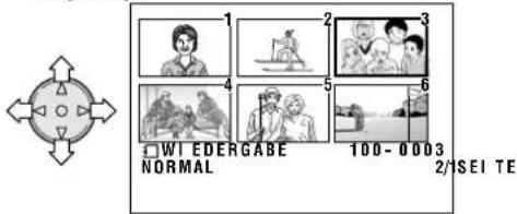 1 2 3 4 5 6 □ WIE DERGABE NORMAL 100-0003 2/SEI TE