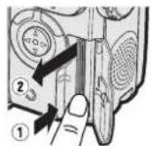 SHARP VL-NZ8S - Entnehmen einer Karte - 1