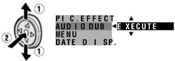 PI C.EFFECT AUDIO DUB MENU DATE DISP.