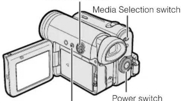 Media Selection switch Power switch