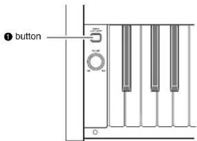 CASIO Celviano AP-6 - Press the ① (POWER) button. - 1