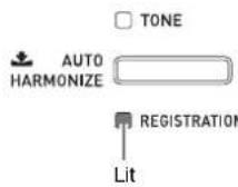 CASIO Celviano AP-6 - Recalling a Registration - 1
