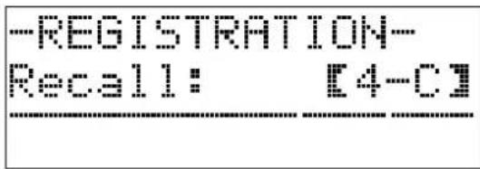 CASIO Celviano AP-6 - Recalling a Registration - 3