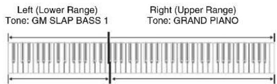 CASIO Celviano AP-6 - Splitting the Keyboard between Two Tones - 1