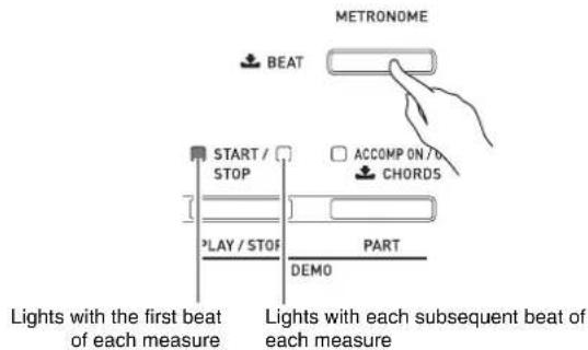 CASIO Celviano AP-6 - Using the Metronome - 1