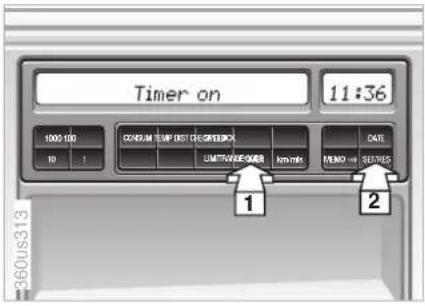 Timer on 11:36 1000 100 10 : 1 0245M UMP DIST DISCREERCK UMITRAVEEOMER km/min DATE MEND → SUSTENS 1 2 360us313