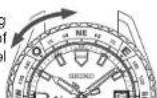 SEIKO 5R65 - ■ How to find a direction by using the 24-hour hand - 1