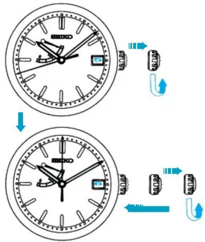 SEIKO 7R68 - TIME/DATE SETTING - 1