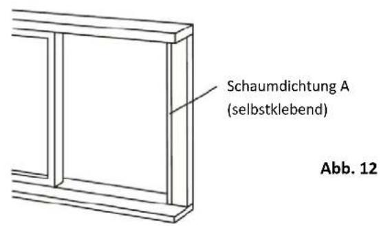 Schaumdichtung A (selbstklebend) Abb. 12