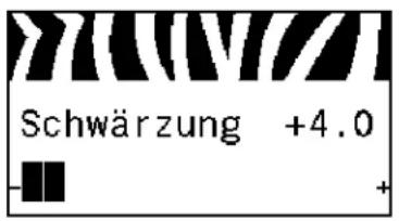 Schwärzung +4.0