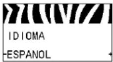 ZEBRA 105SLPlus - Auswählen der Anzeigesprache - 18