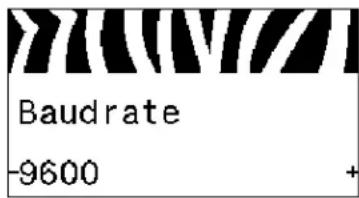 Baudrate -9600 +