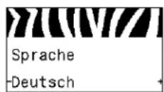 ZEBRA 105SLPlus - Auswählen der Anzeigesprache - 2