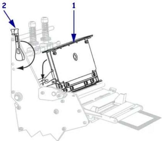ZEBRA 105SLPlus - FARBBAND ENTFERNEN - 1