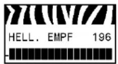 ZEBRA 105SLPlus - Anzeigen der Sensoreinstellungen - 9