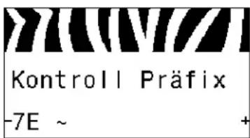 Kontroll Präfix -7E ~ +
