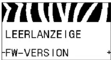 LEERLANZEIGE -FW-VERSION +