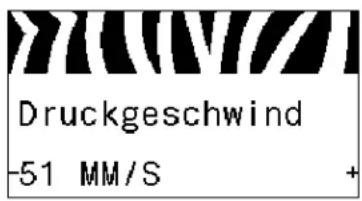 Druckgeschwind -51 MM/S +