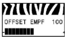 ZEBRA 105SLPlus - Anzeigen der Sensoreinstellungen - 8