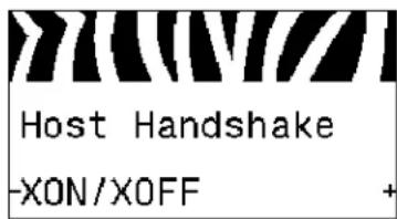 Host Handshake -XON/XOFF +