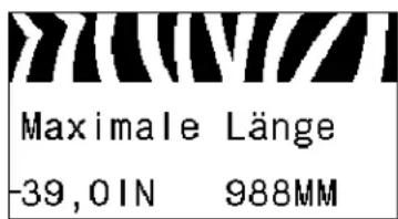 Maximale Länge -39,01N 988MM