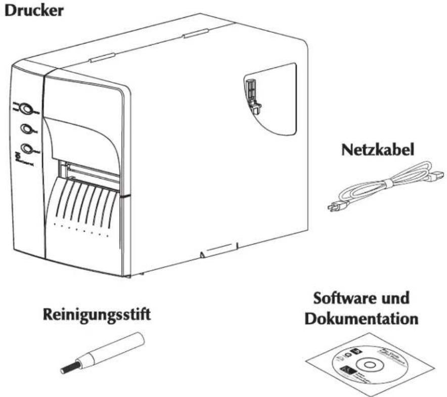 Drucker Reinigungsstift Netzkabel Software und Dokumentation