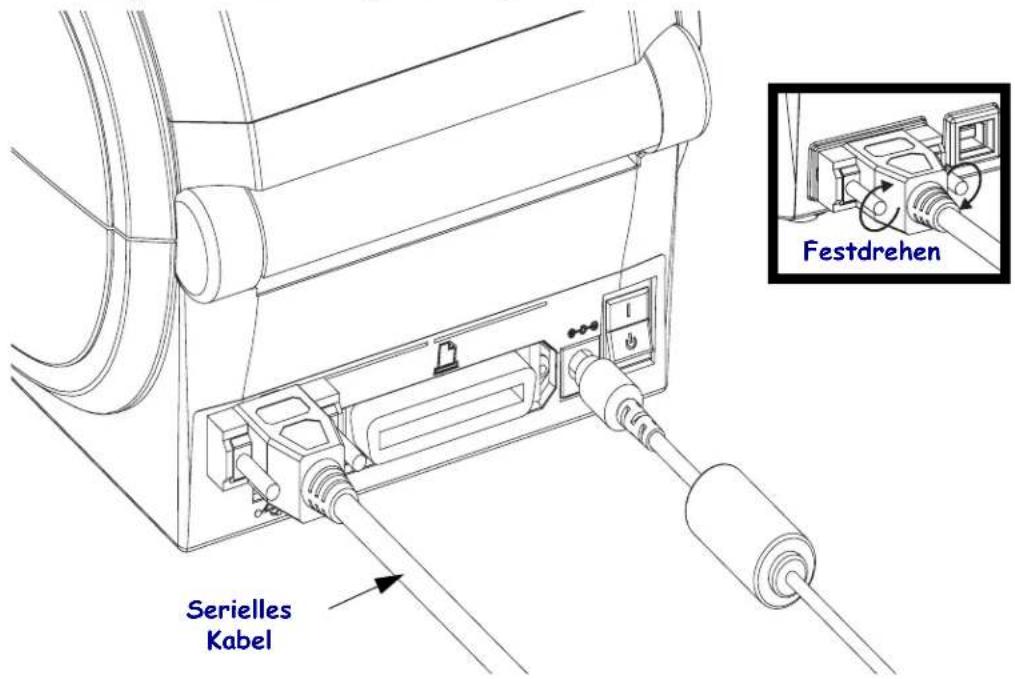 Festdrehen Serialles Kabel