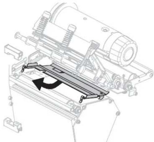ZEBRA RXi4 - Um eine Klemmplatte aus Metall in einem Drucker ohne RFID zu reinigen, führen Sie die folgenden Schritte aus: - 4