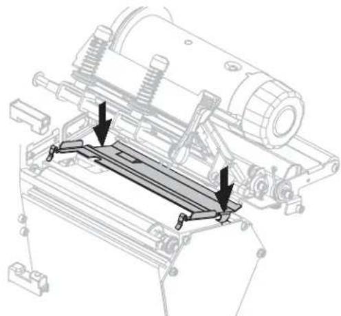 ZEBRA RXi4 - Um eine Klemmplatte aus Metall in einem Drucker ohne RFID zu reinigen, führen Sie die folgenden Schritte aus: - 6