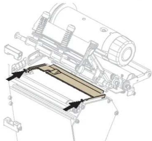 ZEBRA RXi4 - Um eine Klemmplatte aus Plastik in einem RFID-Drucker zu reinigen, führen Sie die folgenden Schritte aus: - 2