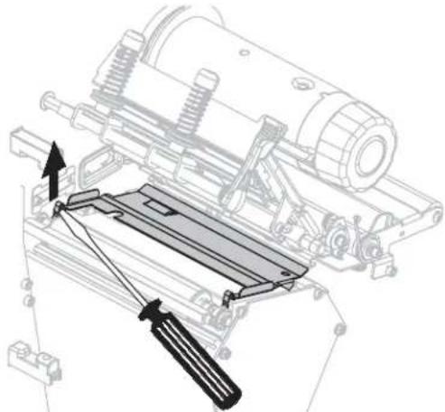 ZEBRA RXi4 - Um eine Klemmplatte aus Metall in einem Drucker ohne RFID zu reinigen, führen Sie die folgenden Schritte aus: - 2