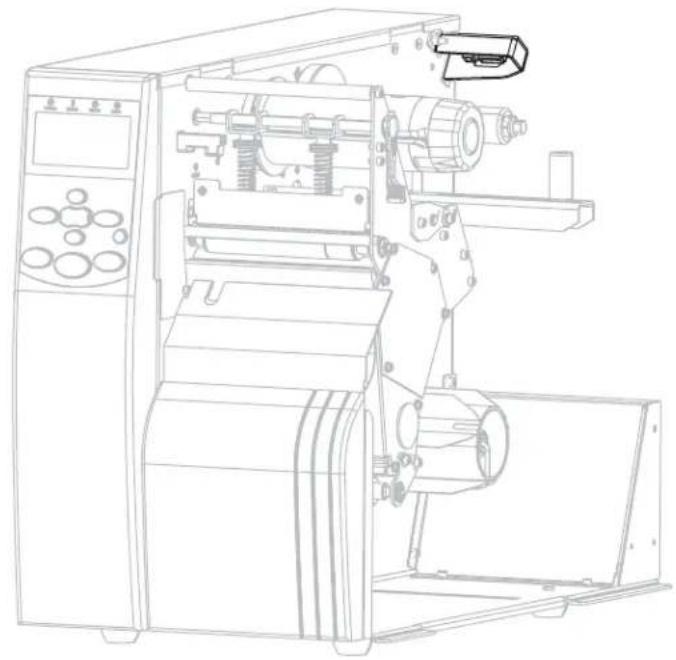 ZEBRA RXi4 - Position des Medienvorratssensors - 1