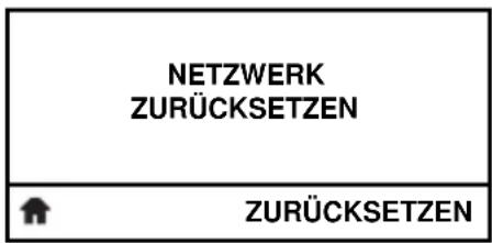 NETZWERK ZURÜCKSETZEN ZURÜCKSETZEN