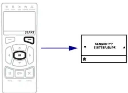 START SENSORTYP EMITTER/EMPF.