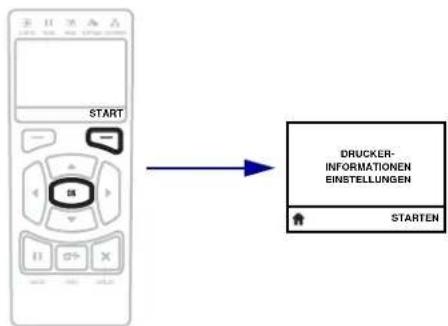 START DRUCKER- INFORMATIONEN EINSTELLUNGEN STARTEN