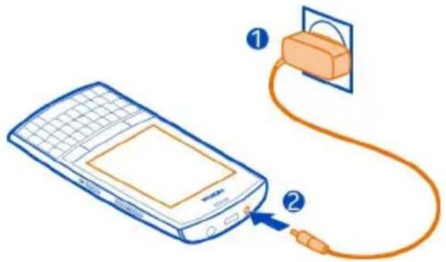 NOKIA Asha 303 - Laden des Akkus - 1