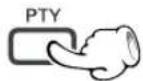 KENWOOD DVT-6200 - Press the PTY key to select the desired program type. - 1