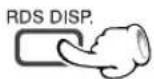 KENWOOD DVT-6200 - Press the RDS DISP. key - 1