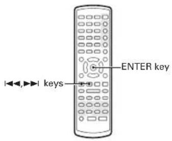I←,→,→ keys ENTER key