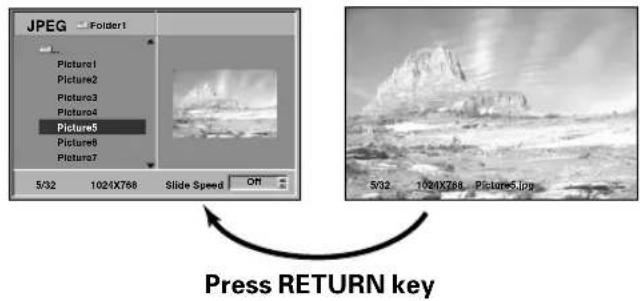 JPEG Folder1 Picture1 Picture2 Picture3 Picture4 Picture5 Picture6 Picture7 5/32 1024X788 Slide Speed Off Press RETURN key 5/32 1024X788 Picture5.jpg