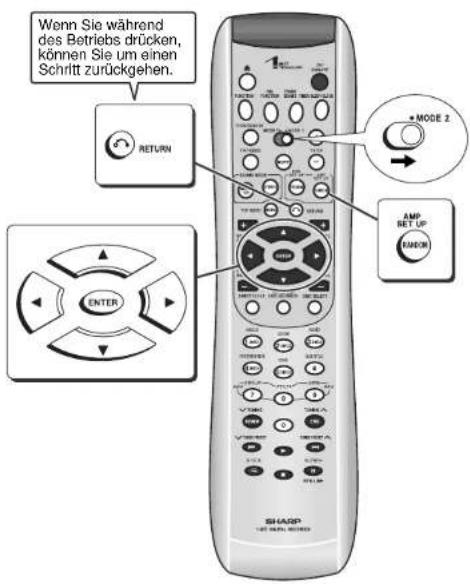 SHARP SD-AS10HR - Ändern der Standardeinstellungen des Verstärkers (Fortsetzung) - 1